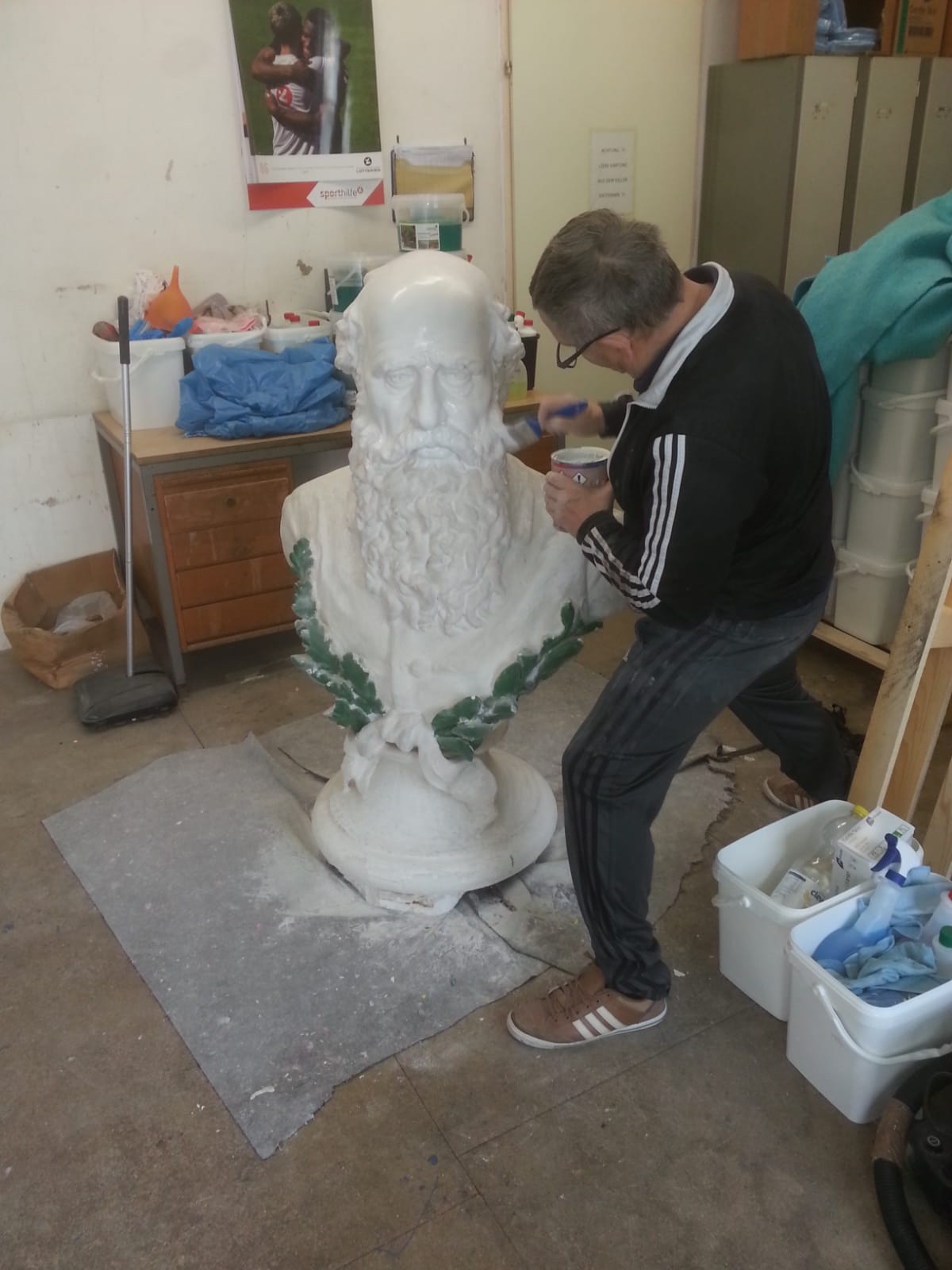 Restauration einer Figur