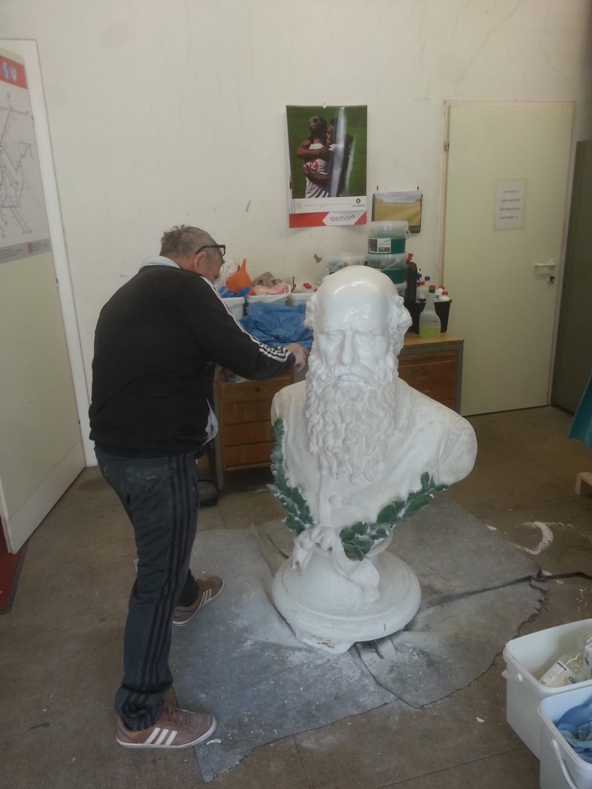 Restauration einer Figur