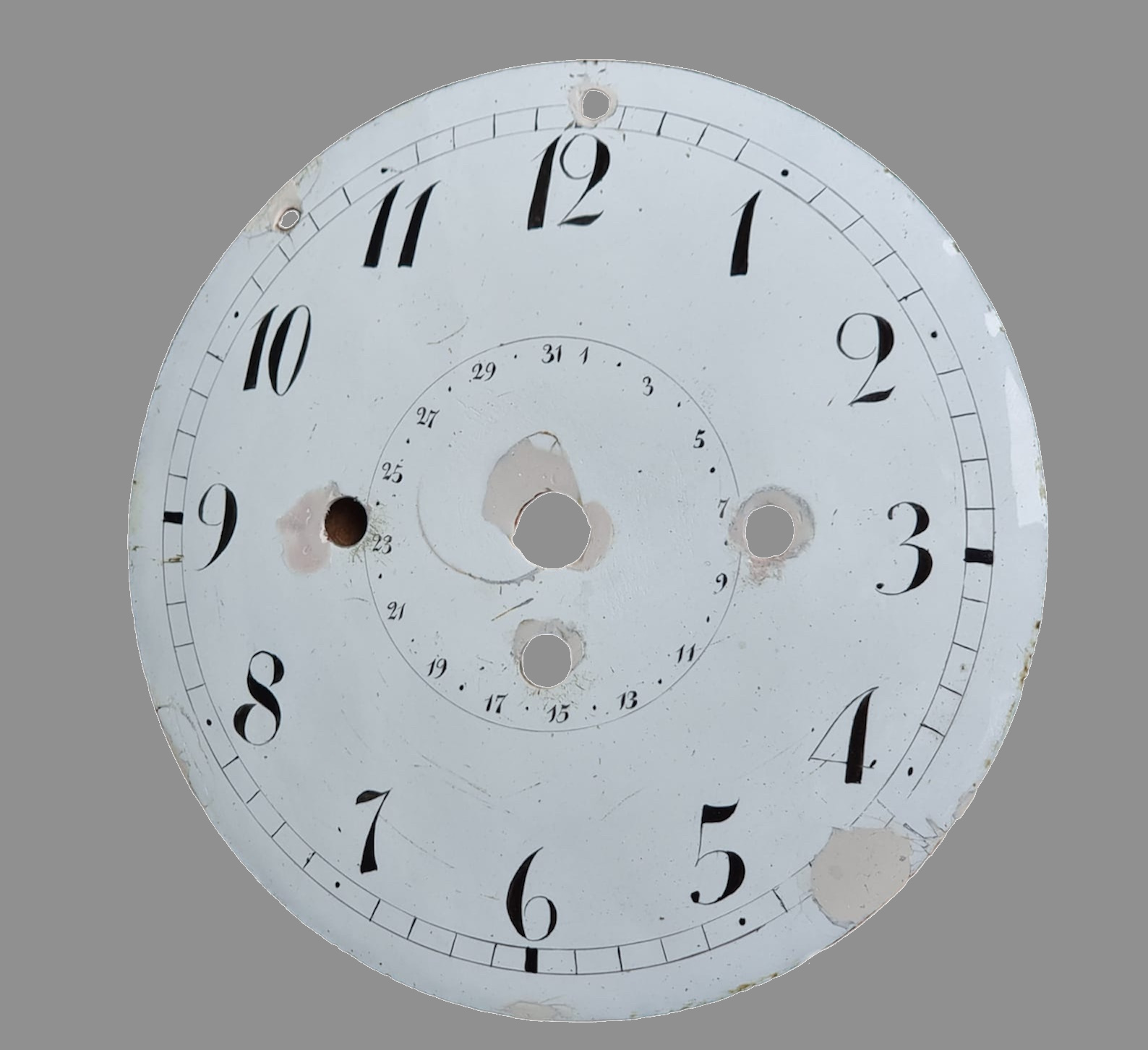 Zifferblatt vor Restauration